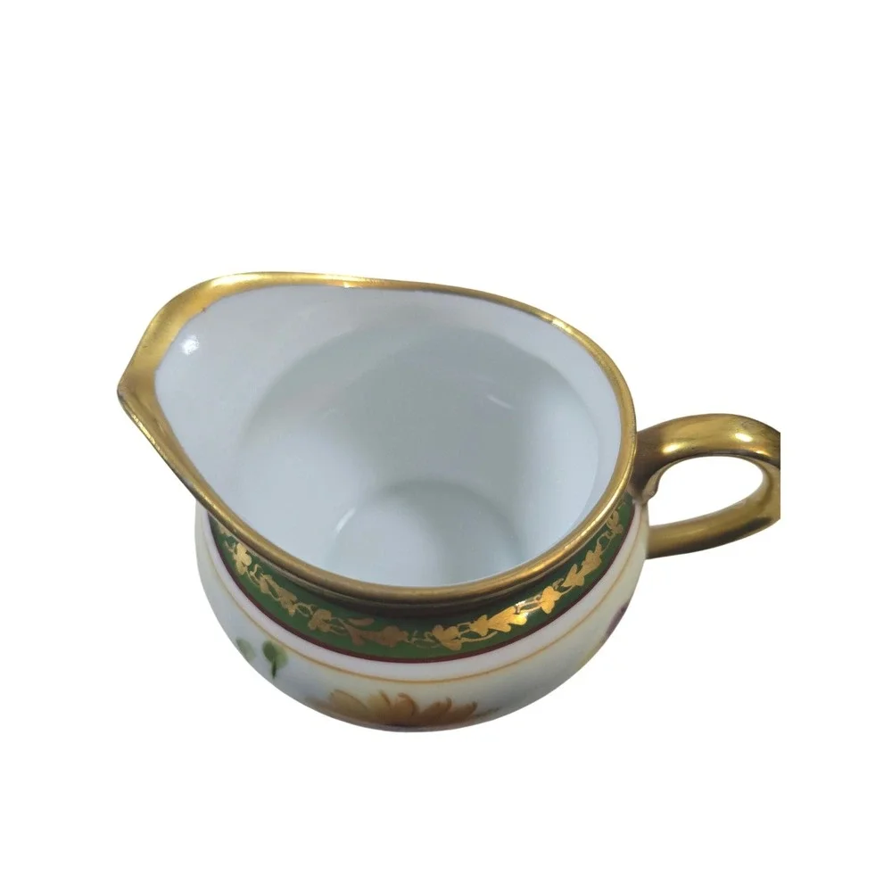 Pitkin & Brooks Studio Hand‎ Painted Daisy Sugar Creamer Footed Bowl Bavaria Set